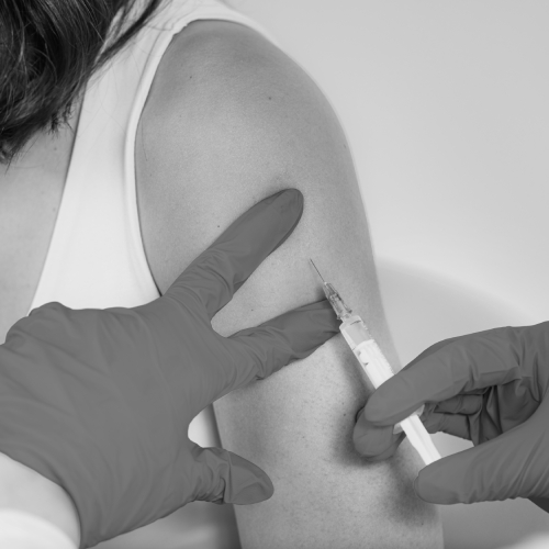 Woman Getting a Biotin Shot Injections